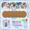 Coaster with Holder, Snowman Diamond Painting Art Coasters Kit, DIY Drink Coasters with Cork Base Diamond Art Painting Coasters Kit for Adults Kids Beginners
